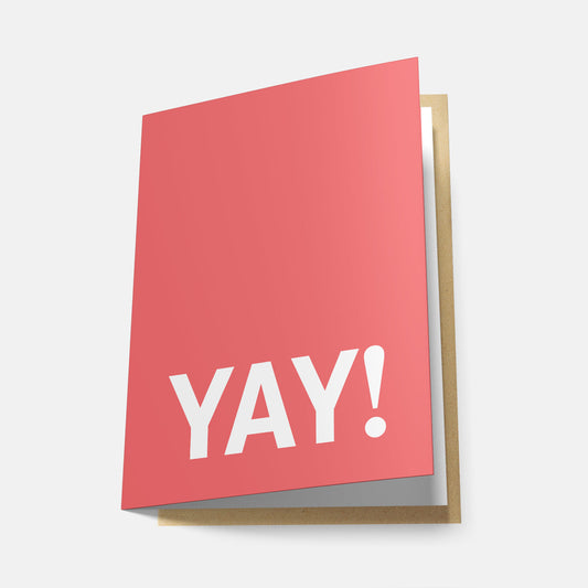 Yay! (Rainbow Series) - Greeting Card