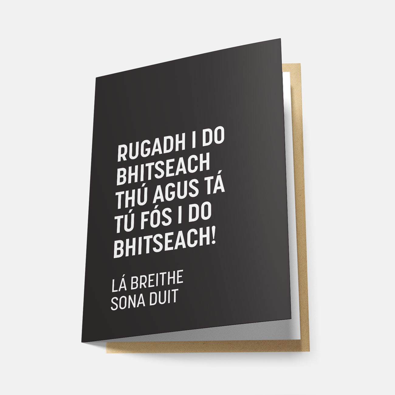 Rugadh I Do Bhitseach Thú Agus Tá Tú Fós i Do Bhitseach - Greeting Card