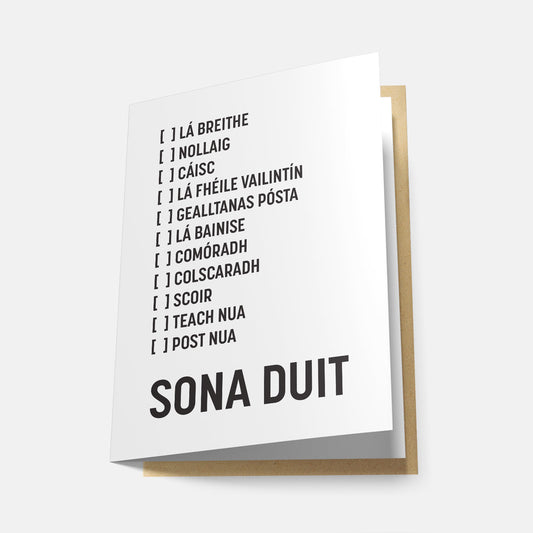 ...Sona Duit - Greeting Card