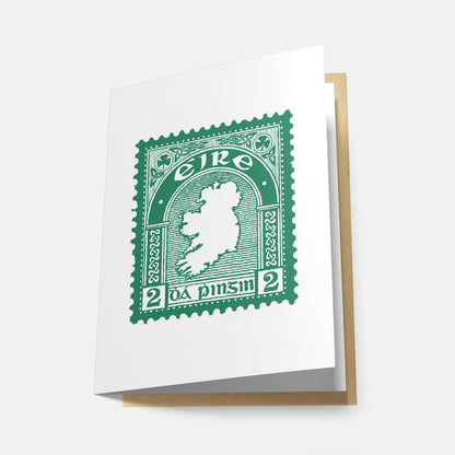 An Chéad Stampa Éireannach - Greeting Card