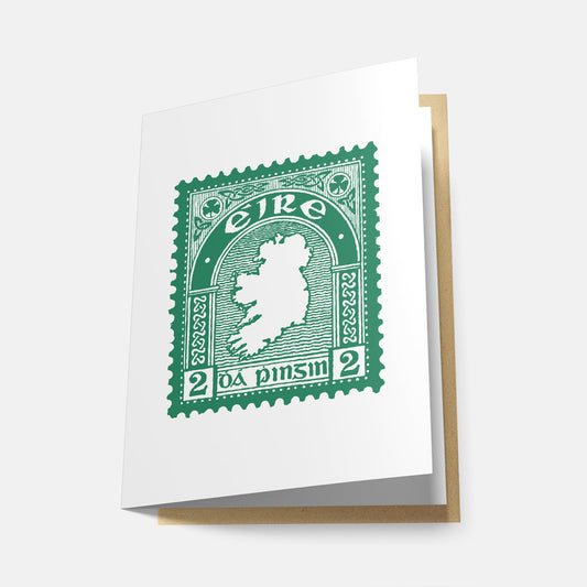 An Chéad Stampa Éireannach - Greeting Card