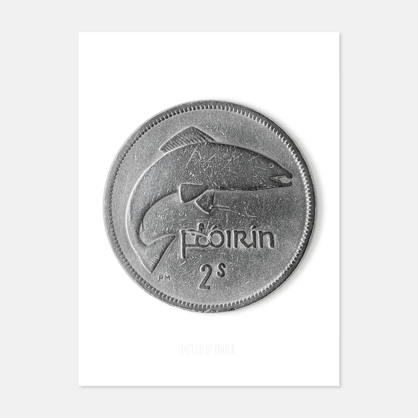 Bonn Flóirín (Dhá Scilling) na hÉireann – Bradán le Percy Metcalfe – Prionta Boinn