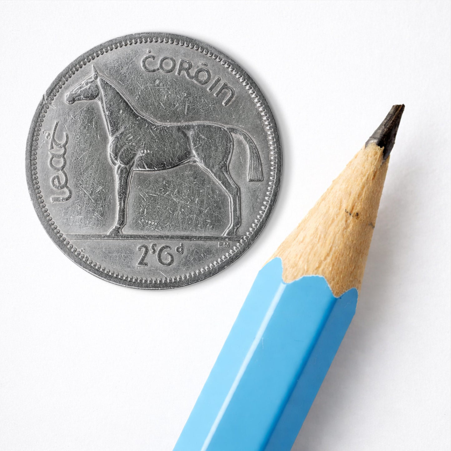 Irish Half Crown (Two Shillings and Sixpence) Coin – Horse by Percy Metcalfe - Coin Print