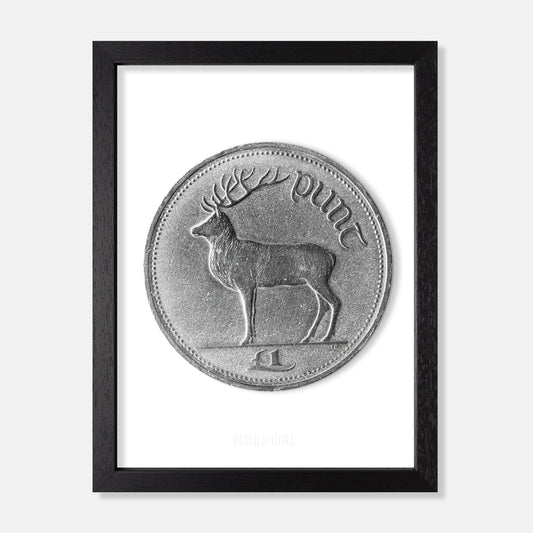 Bonn Punt Éireannach (£1) – Fia Rua le Thomas Ryan – Prionta Boinn