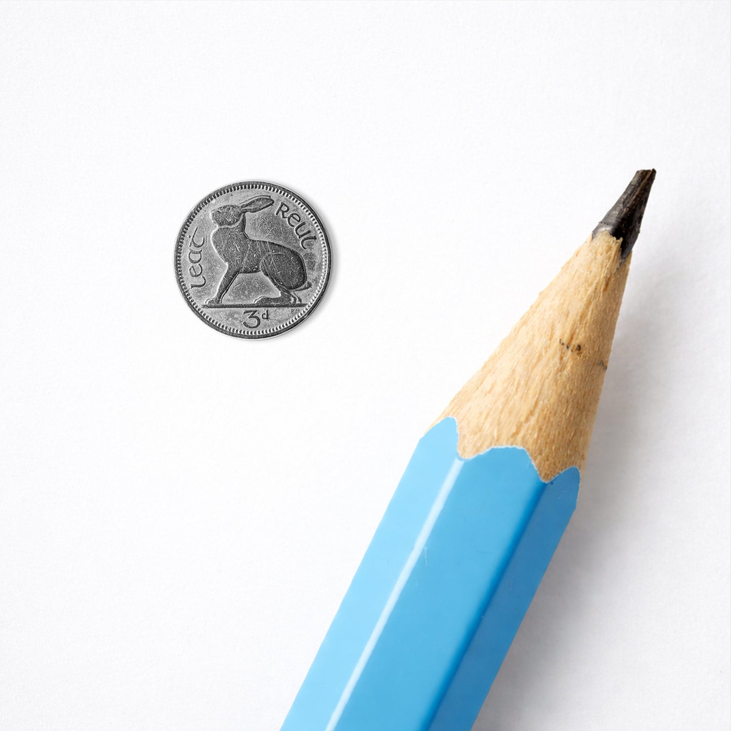 Irish Threepence (3d) Coin – Hare by Percy Metcalfe - Coin Print