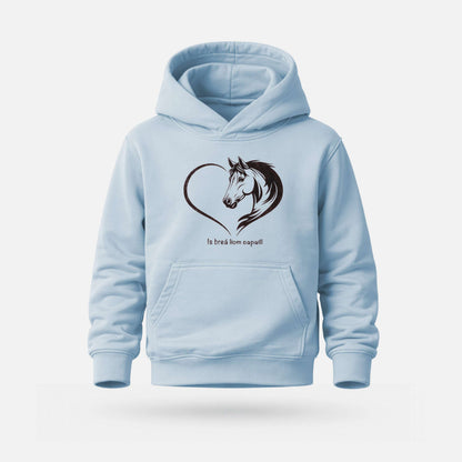 Is Breá Liom Capaill - Kids' Hoodie - Spailpín - 7-8 Years / Pale Blue