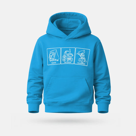 Leoraí, Tarracóir, Tochaltóir - Kids' Hoodie