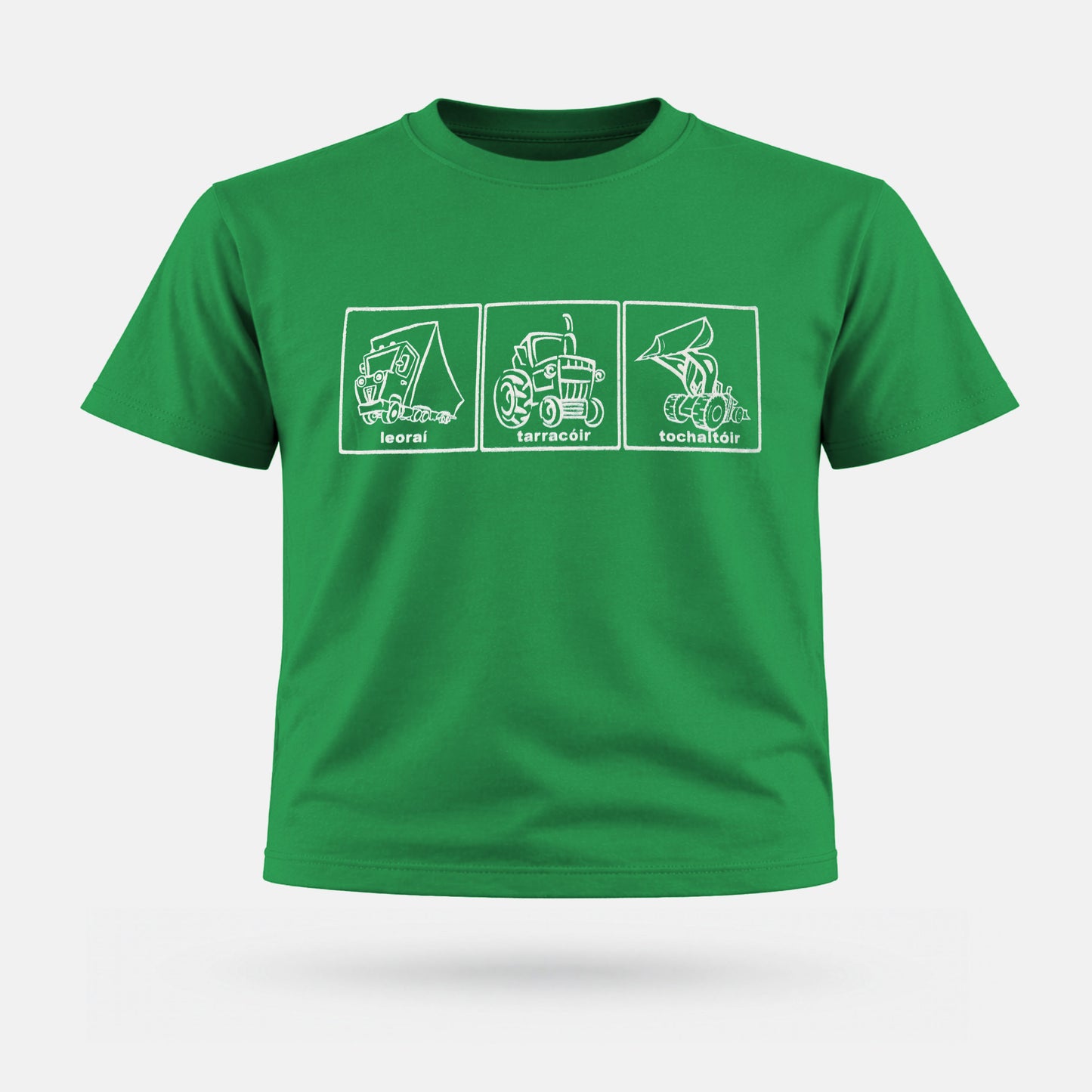 Leoraí, Tarracóir, Tochaltóir - Kids' T-Shirt