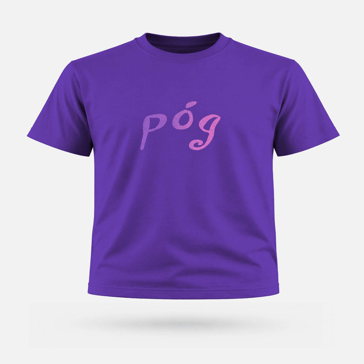 Póg - Kids' T-Shirt - Spailpín - 0-3 Months / Deep Purple