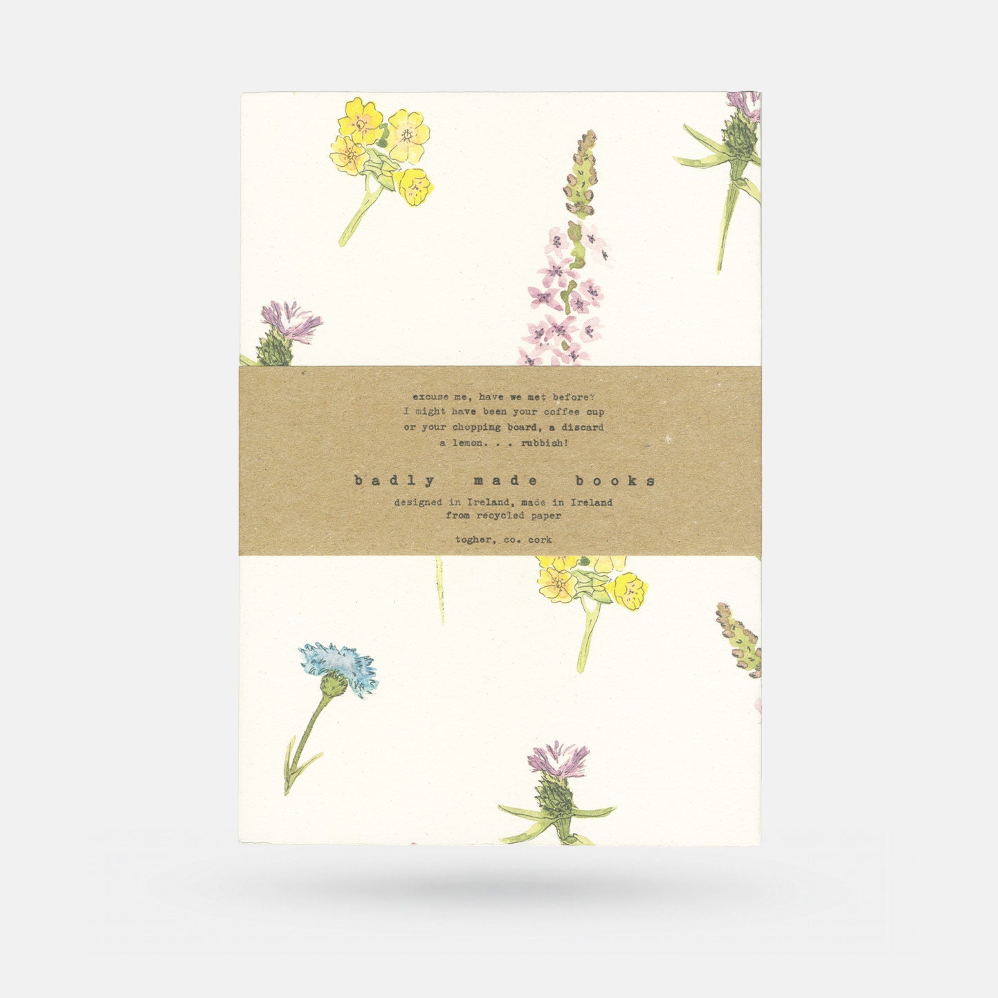 Badly Made Books Flowers 1 - Notebook