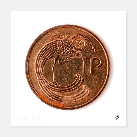 One Penny Coin Print