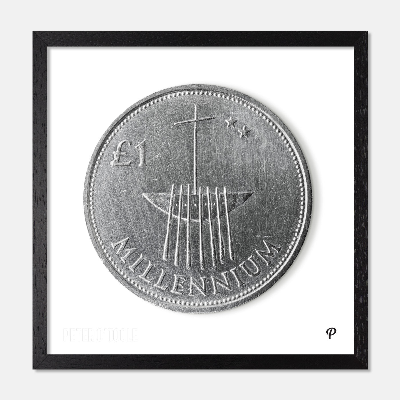 One Pound Millennium Edition Coin Print