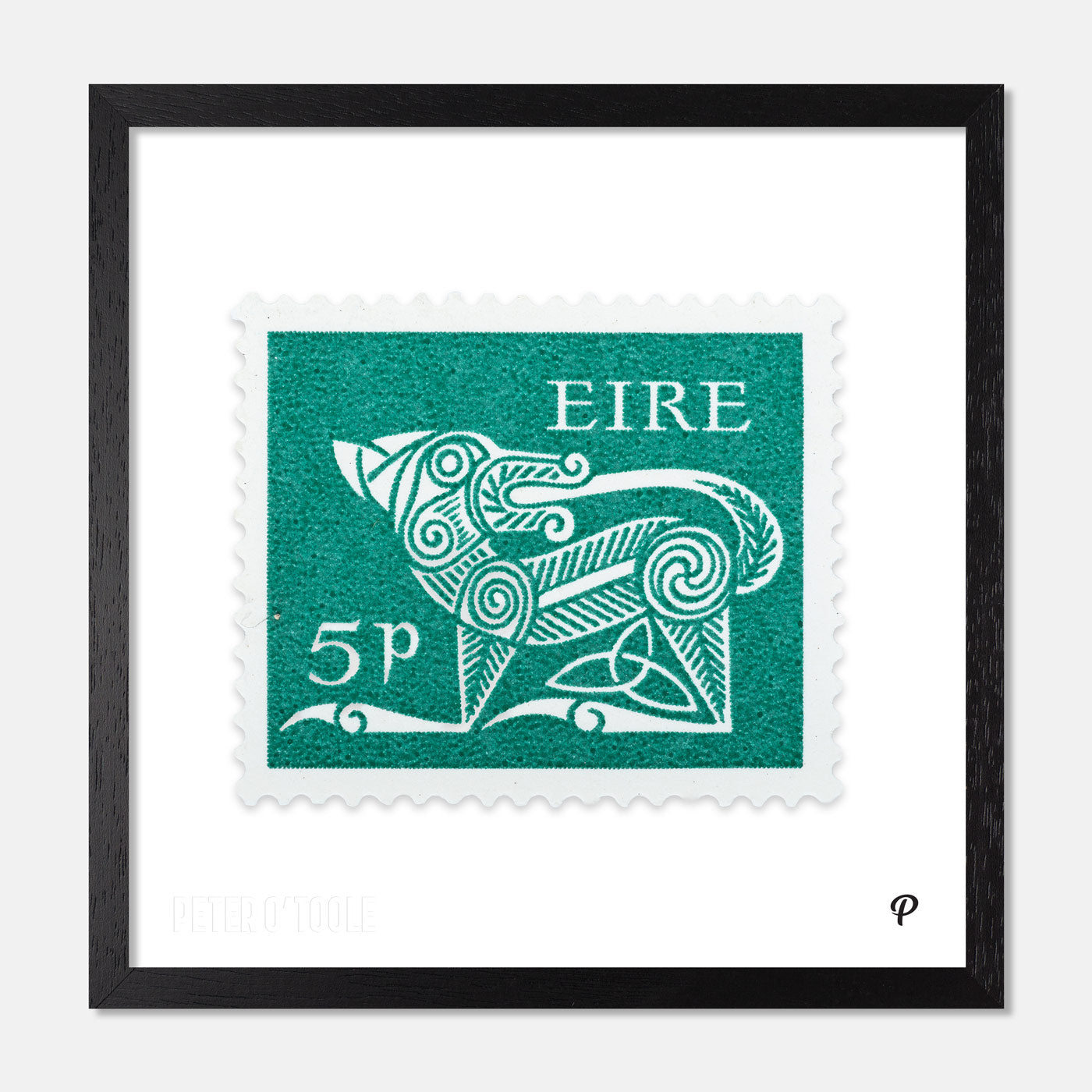 5p Éire Dog Definitive Stamp - Print