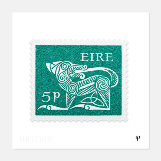 5p Éire Dog Definitive Stamp - Print