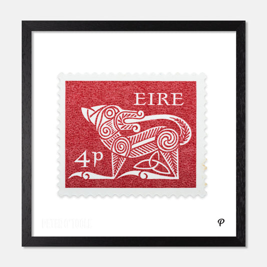 4p Éire Dog Definitive Stamp - Print