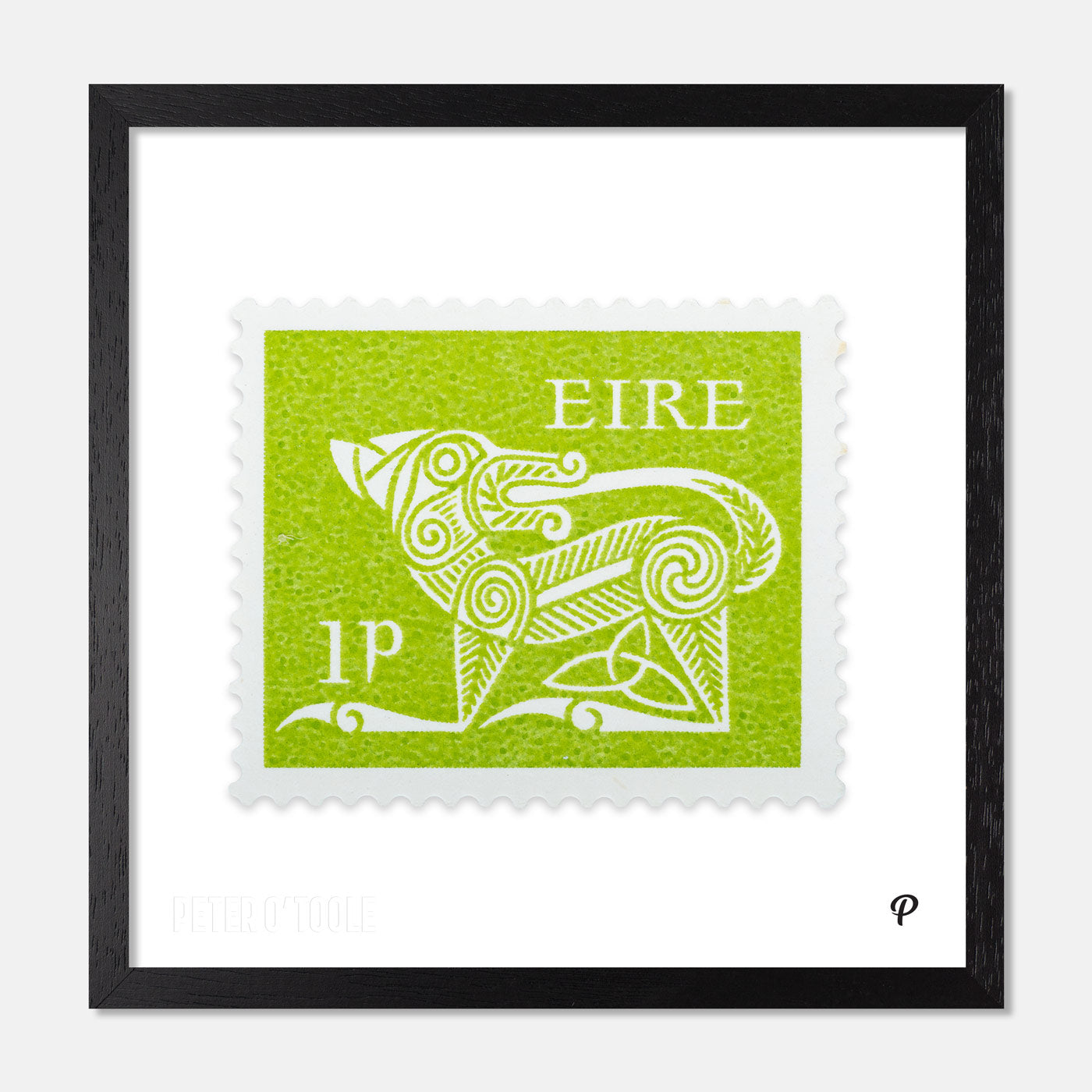 1p Éire Dog Definitive Stamp - Print