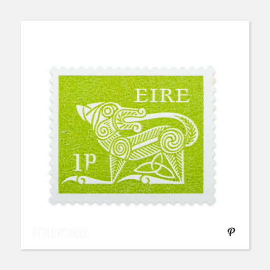 1p Éire Dog Definitive Stamp - Print