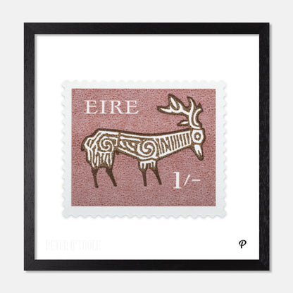 1/- Éire Deer Definitive Stamp - Print