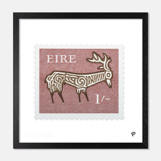 1/- Éire Deer Definitive Stamp - Print