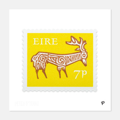 7p Éire Deer Definitive Stamp - Print