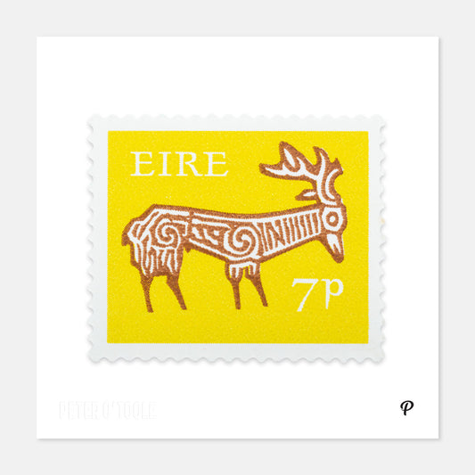 7p Éire Deer Definitive Stamp - Print