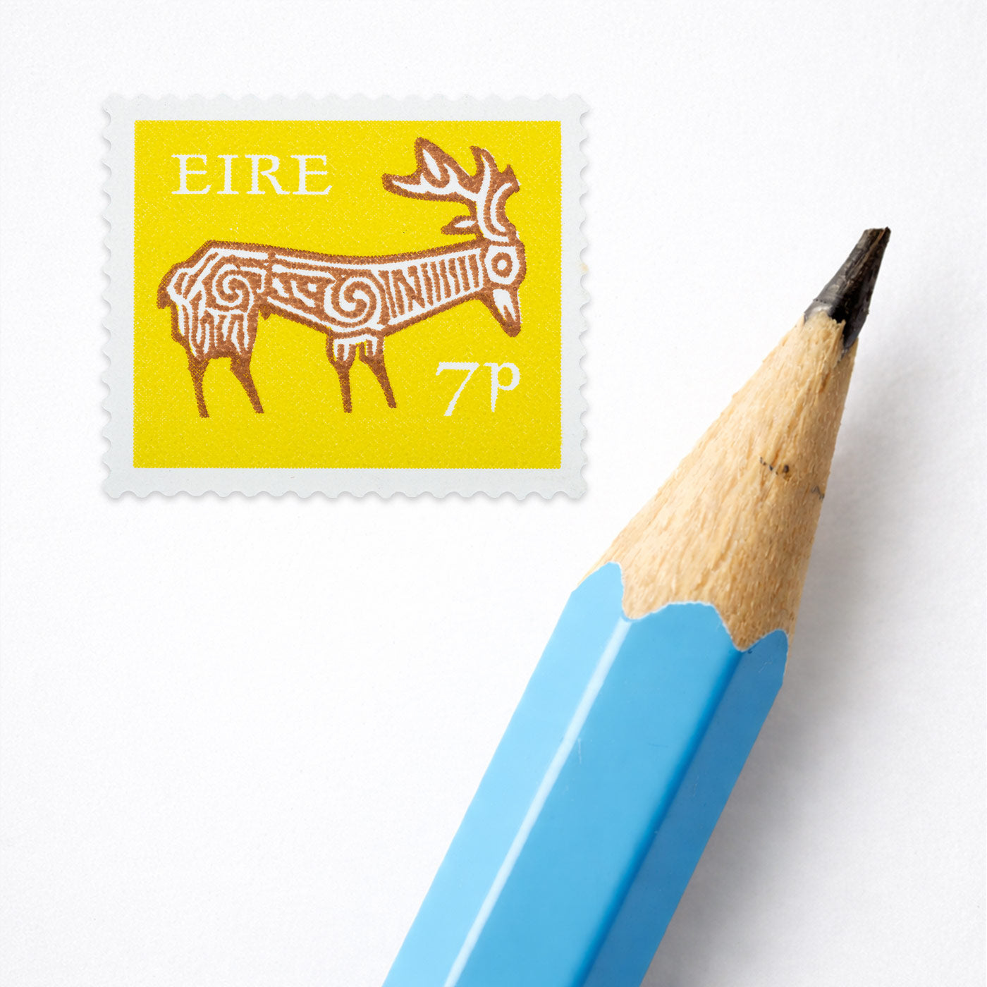 7p Éire Deer Definitive Stamp - Print