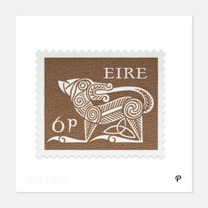 6p Éire Dog Definitive Stamp - Print