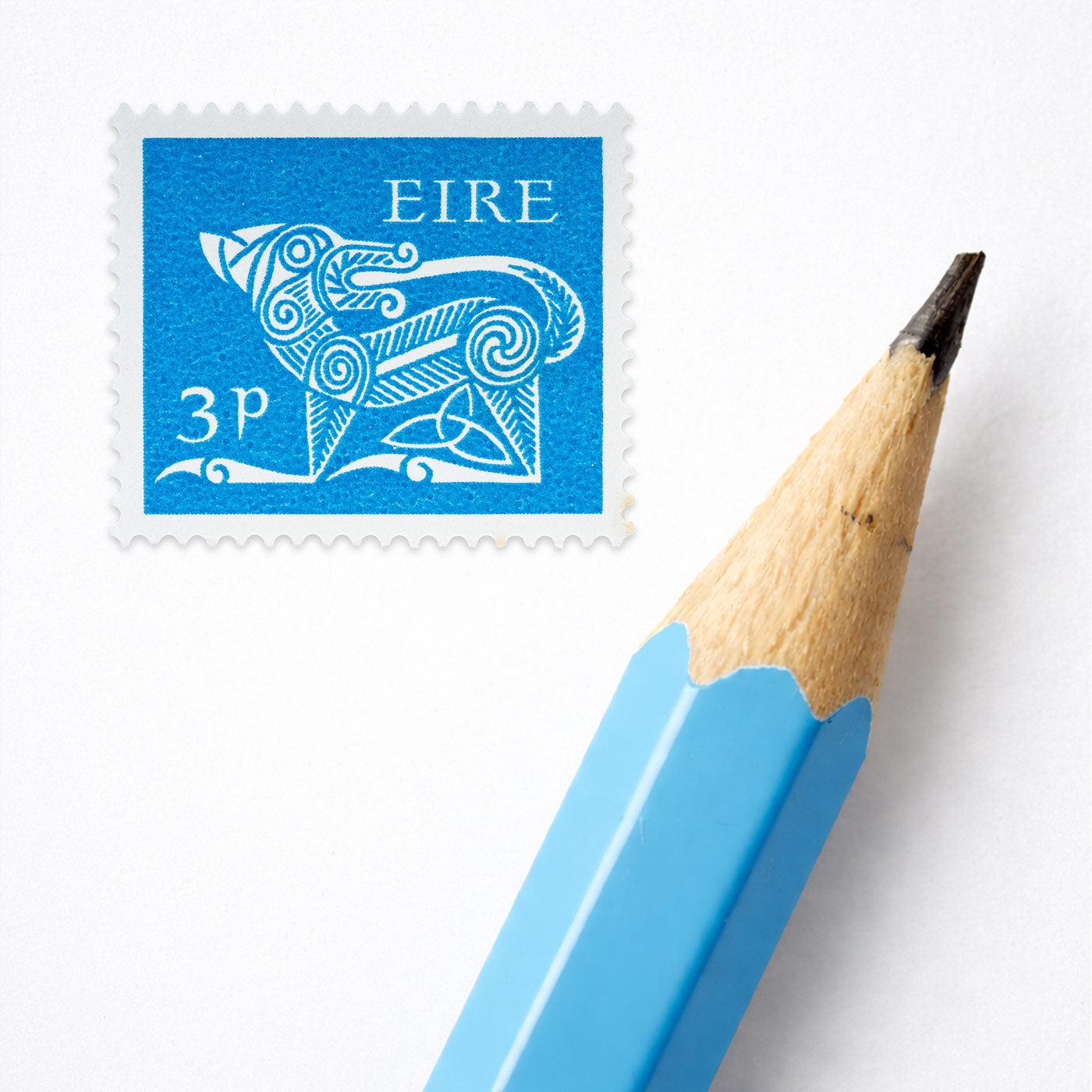3p Éire Dog Definitive Stamp - Print