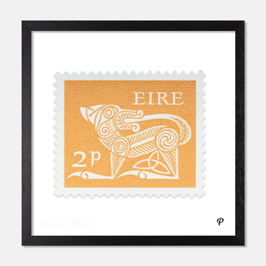 2p Éire Dog Definitive Stamp - Print