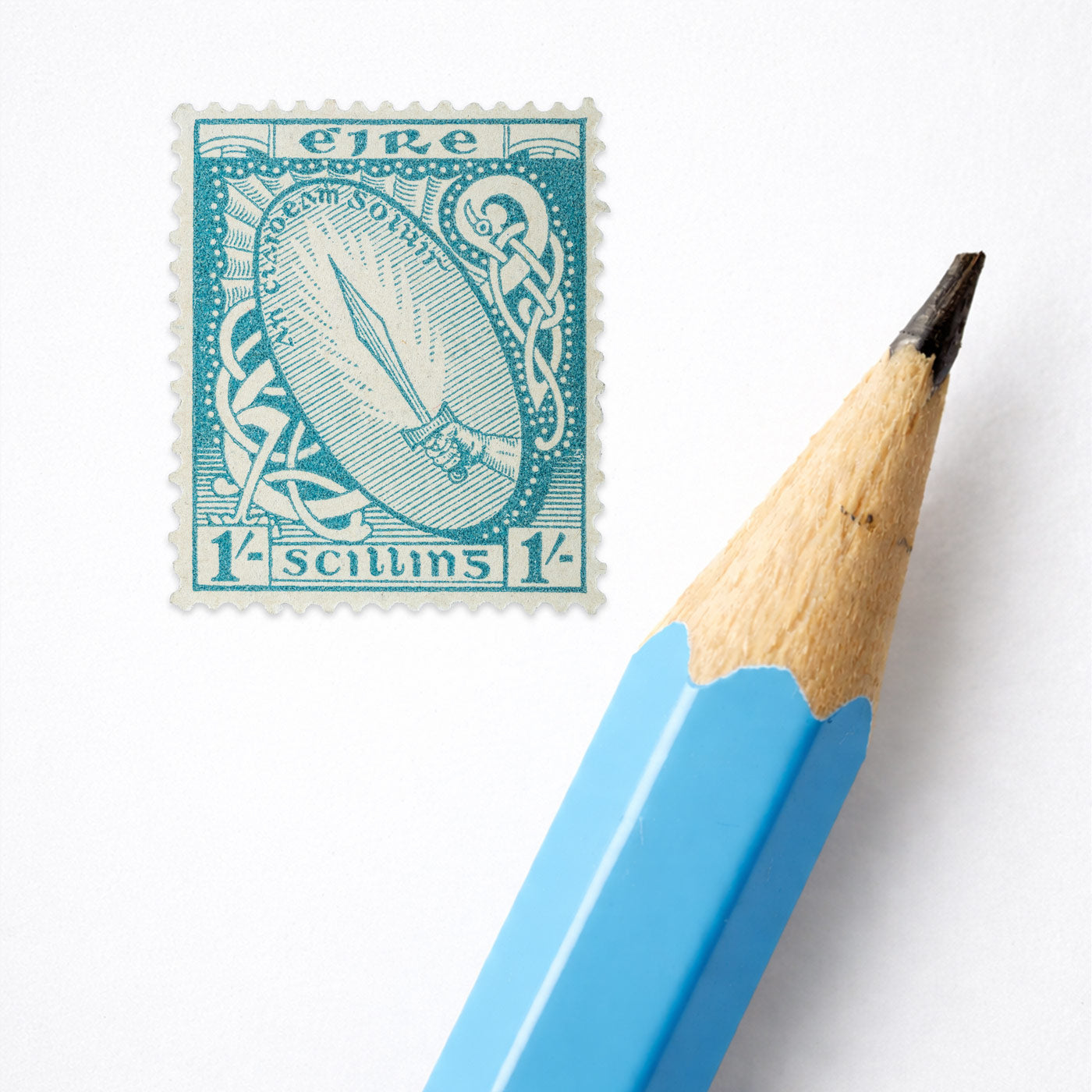 1/- Éire Sword of Light Definitive Stamp - Print