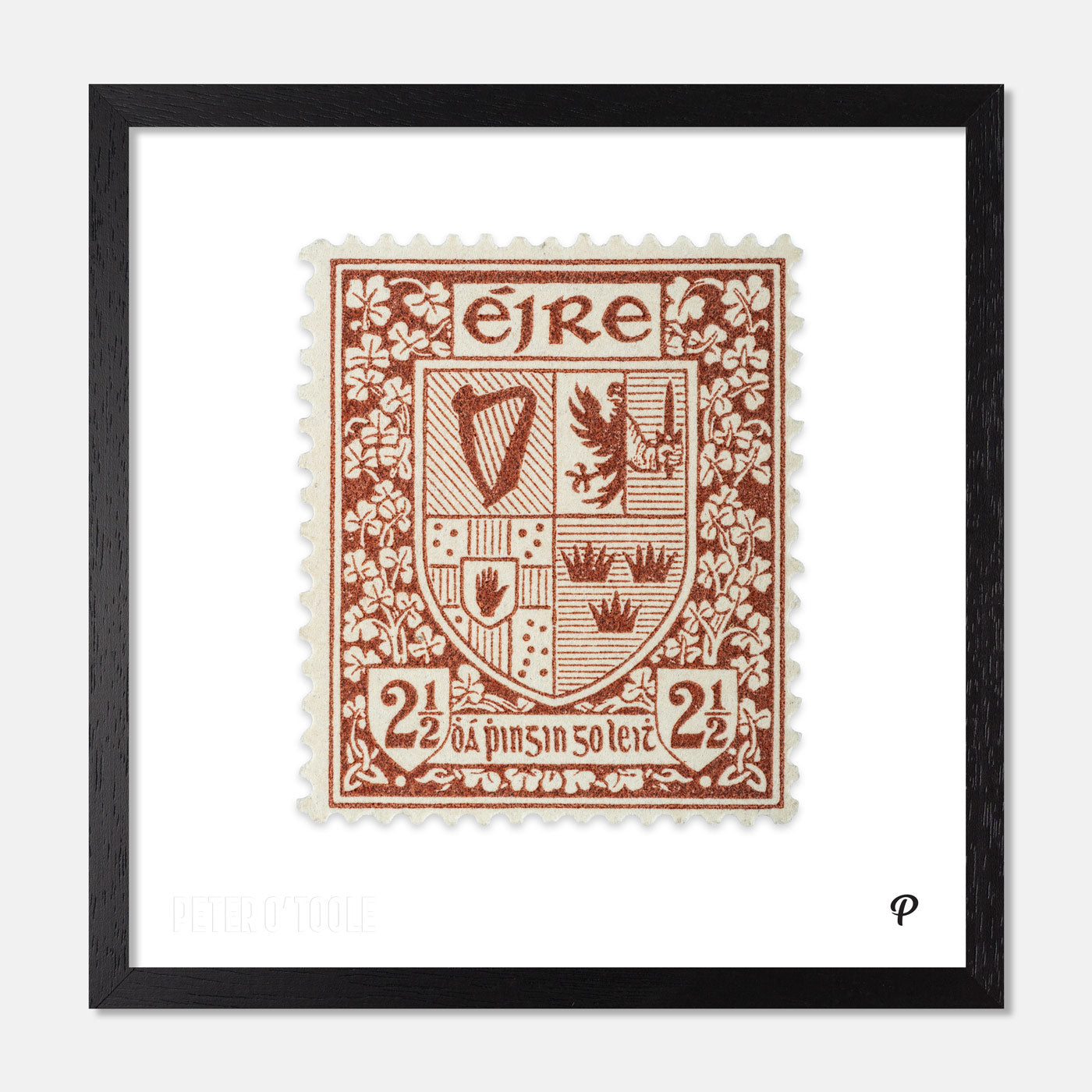 2½d Éire Coat of Arms Definitive Stamp - Print