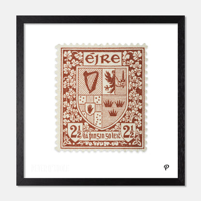 2½d Éire Coat of Arms Definitive Stamp - Print