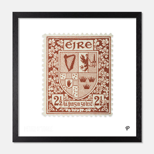 2½d Éire Coat of Arms Definitive Stamp - Print