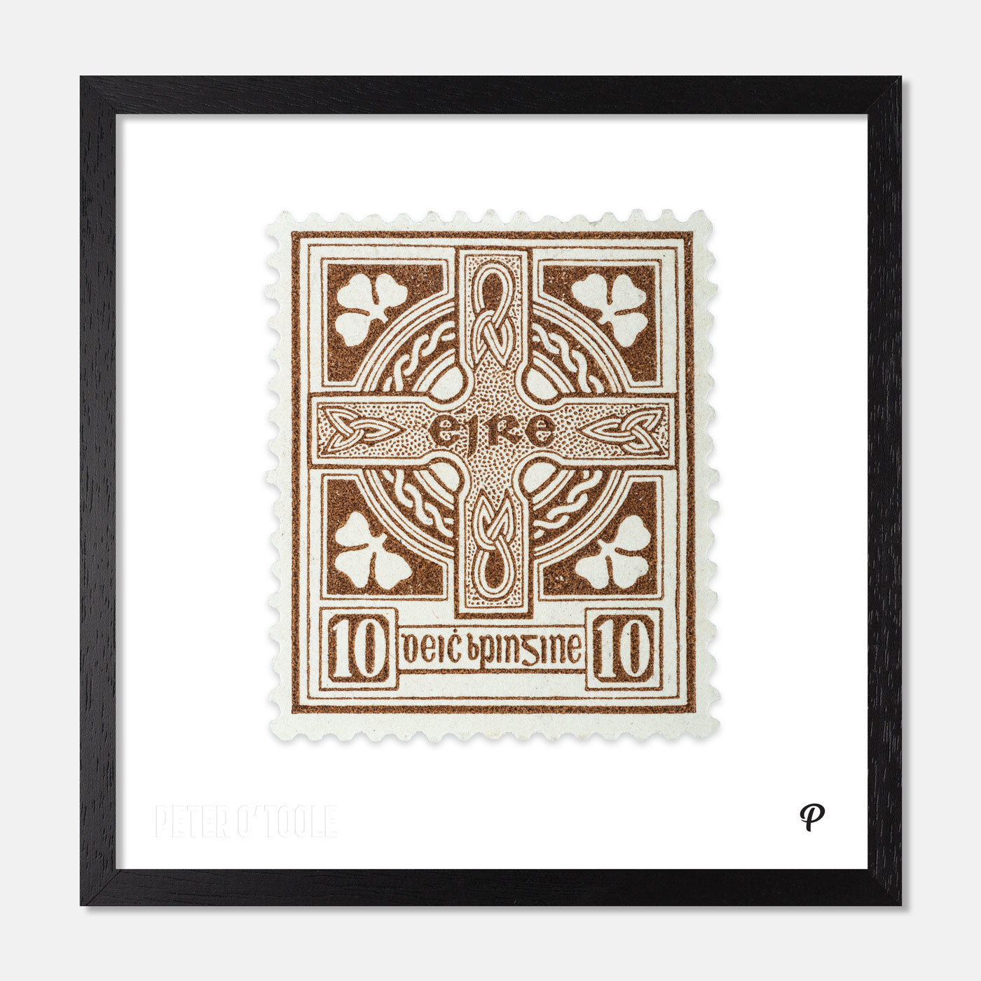 10d Éire Celtic Cross Definitive Stamp - Print