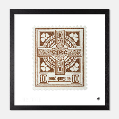 10d Éire Celtic Cross Definitive Stamp - Print