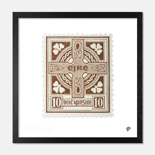 10d Éire Celtic Cross Definitive Stamp - Print