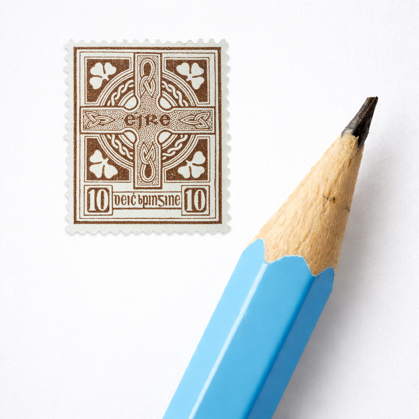 10d Éire Celtic Cross Definitive Stamp - Print