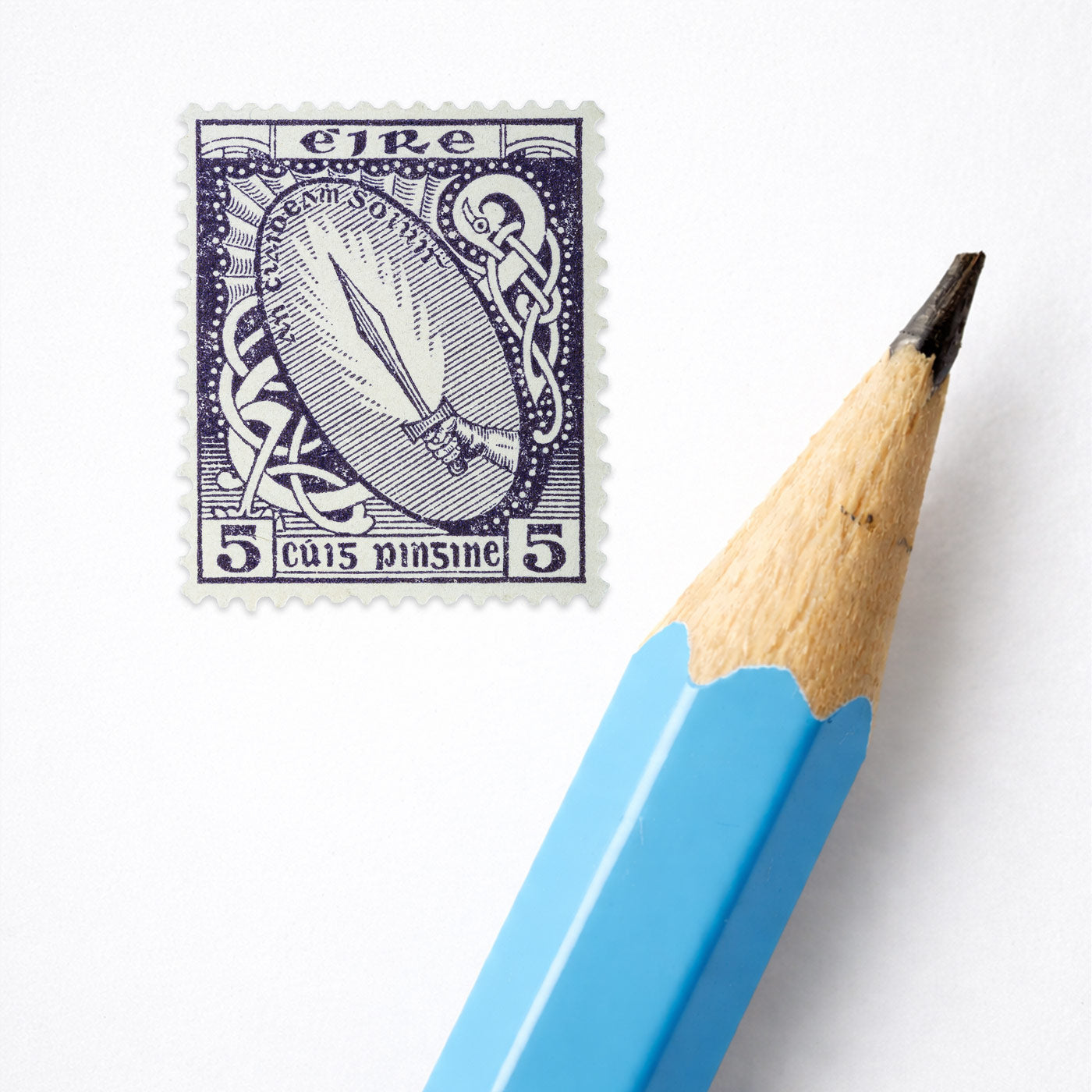 5d Éire Sword of Light Definitive Stamp - Print