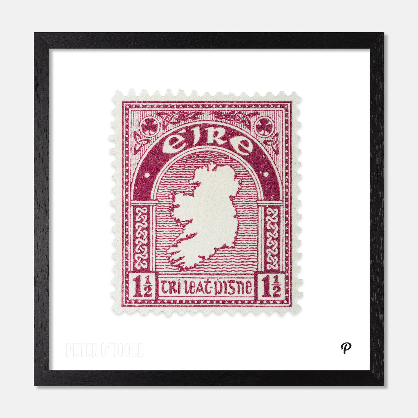 1½d Éire Map of Ireland Definitive Stamp - Print