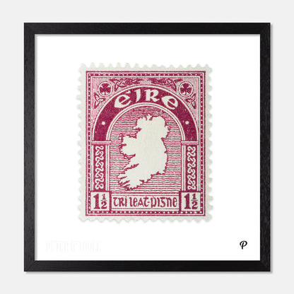 1½d Éire Map of Ireland Definitive Stamp - Print