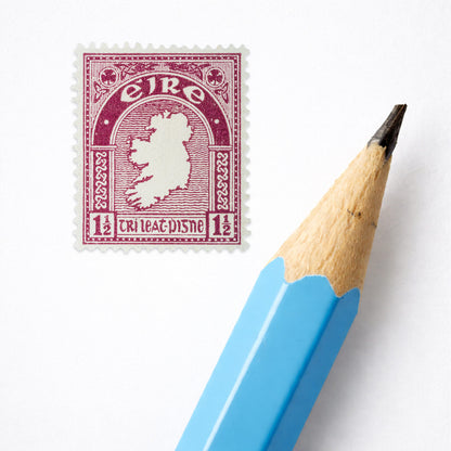 1½d Éire Map of Ireland Definitive Stamp - Print