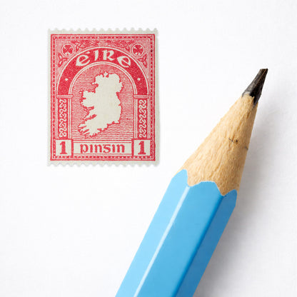1d Éire Map of Ireland Definitive Stamp - Print