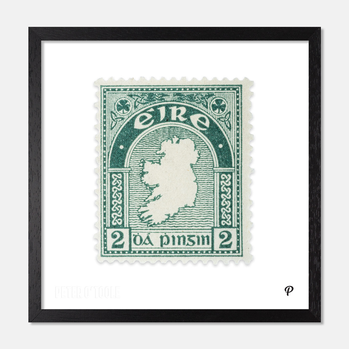 2d Éire Map of Ireland Definitive Stamp - Print