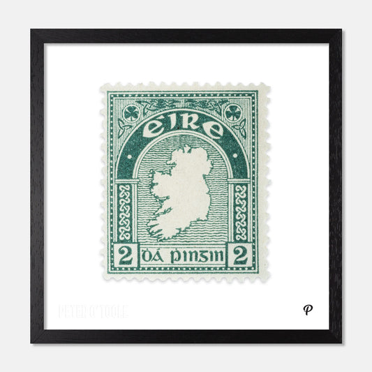 2d Éire Map of Ireland Definitive Stamp - Print