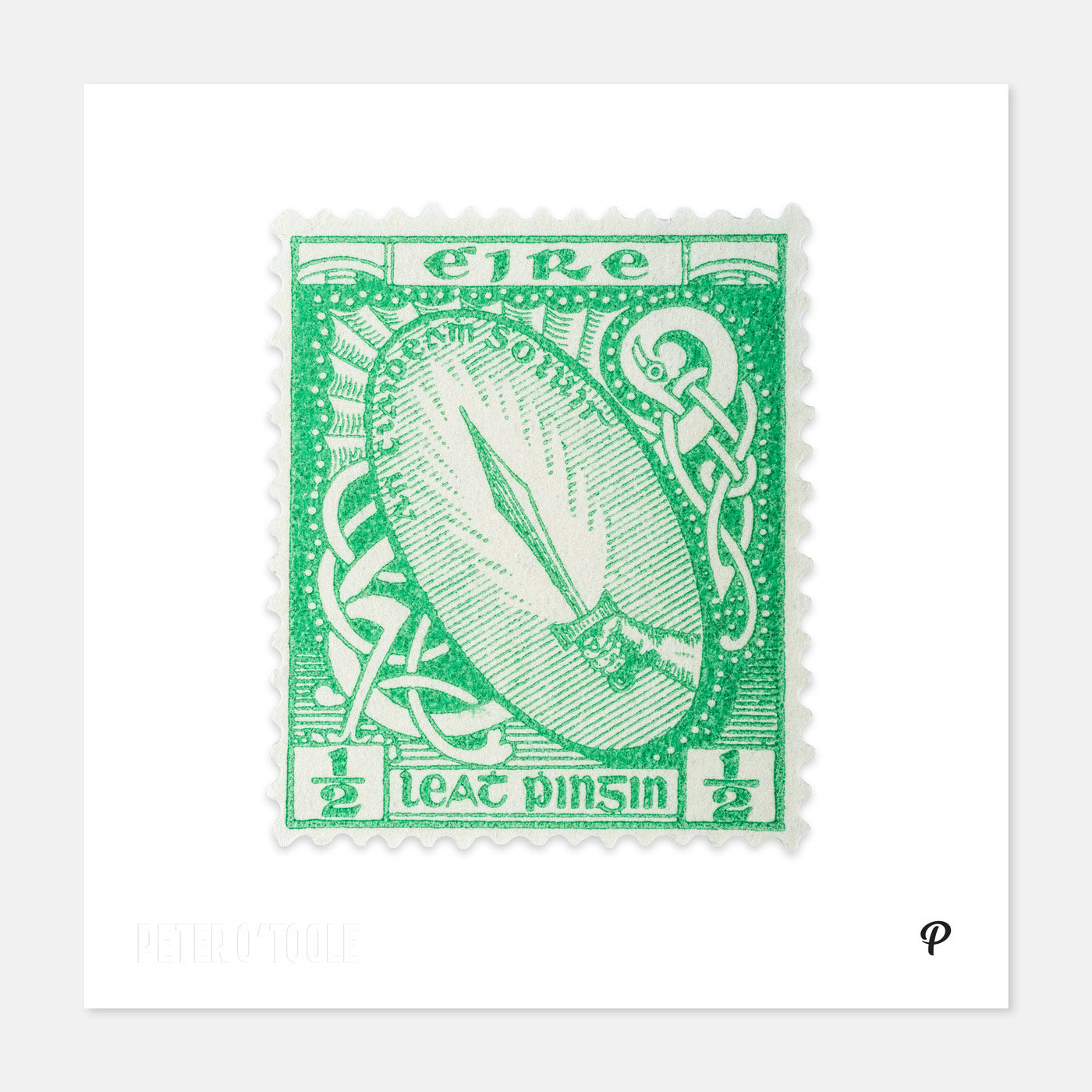 ½d Éire Sword of Light Definitive Stamp - Print