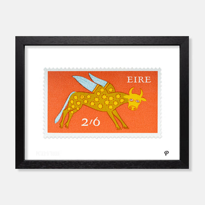 2/6 Éire Bull Definitive Stamp - Print