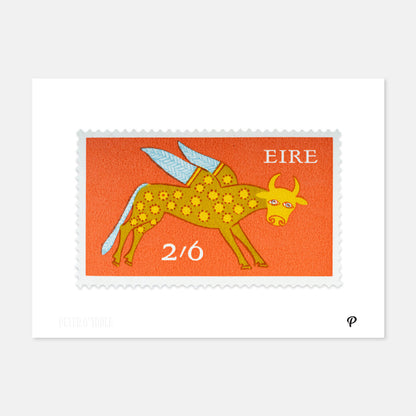 2/6 Éire Bull Definitive Stamp - Print