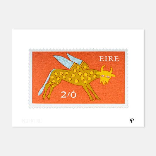 2/6 Éire Bull Definitive Stamp - Print