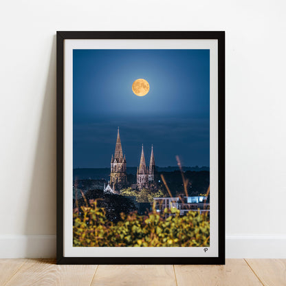 Supermoon Over St. Fin Barre's Cathedral Print