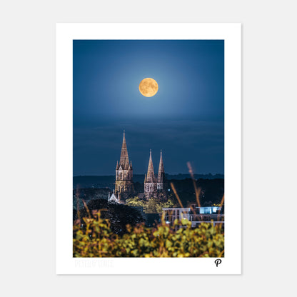 Supermoon Over St. Fin Barre's Cathedral Print